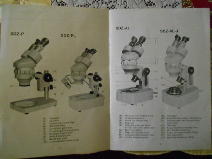 Microscopio professionale anni '80