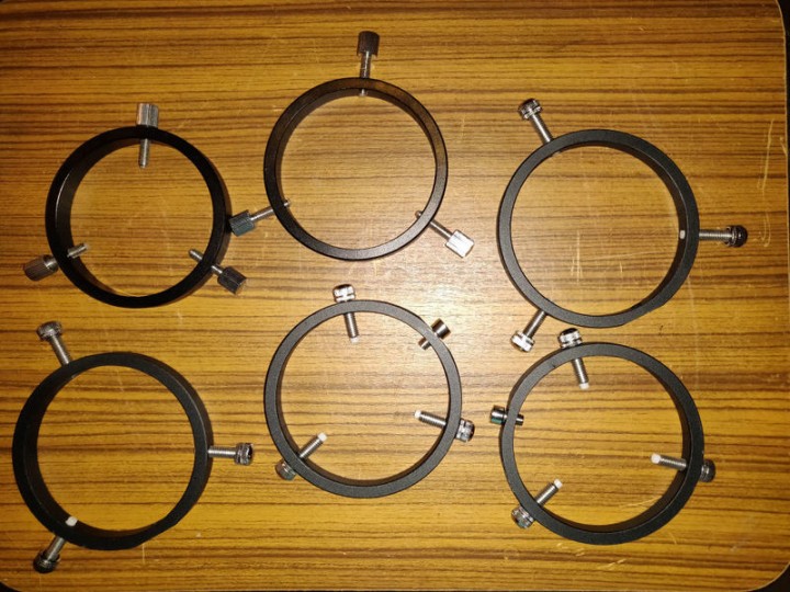 Adjustable Telescope Finder Scope Ring Inside Diameter 42/50/60/68/80/90/102mm e