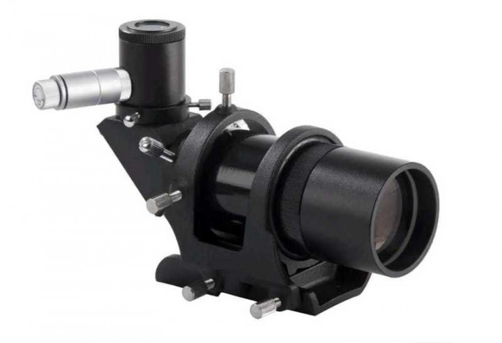 Cercatore Astronomico 6x30 Angolato – Vetro FMC, Apertura 30mm E Staffa CNC Per Telescopi (Lega Di Alluminio)