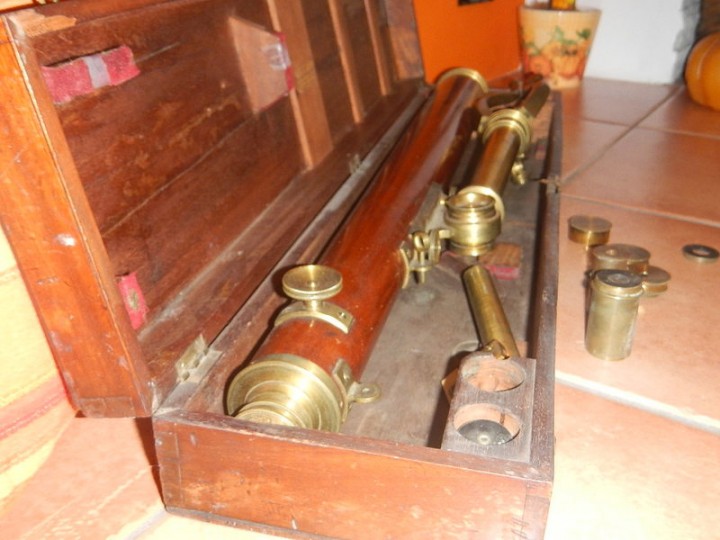 Telescopio Ottano Vintage Telescopio Vintage In Ottone Con Scatola Legno - 22,9 Cm, Decorazione Nautica Per Casa Accessori Stile Marinaio - Foto 9