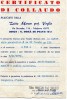 certificato di Virgilio Marcon del 1970